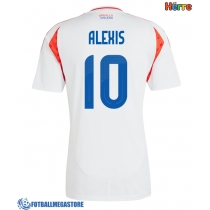 Fotballdrakt Herre Chile Alexis Sanchez #10 Bortedrakt Copa America 2024 Kortermet